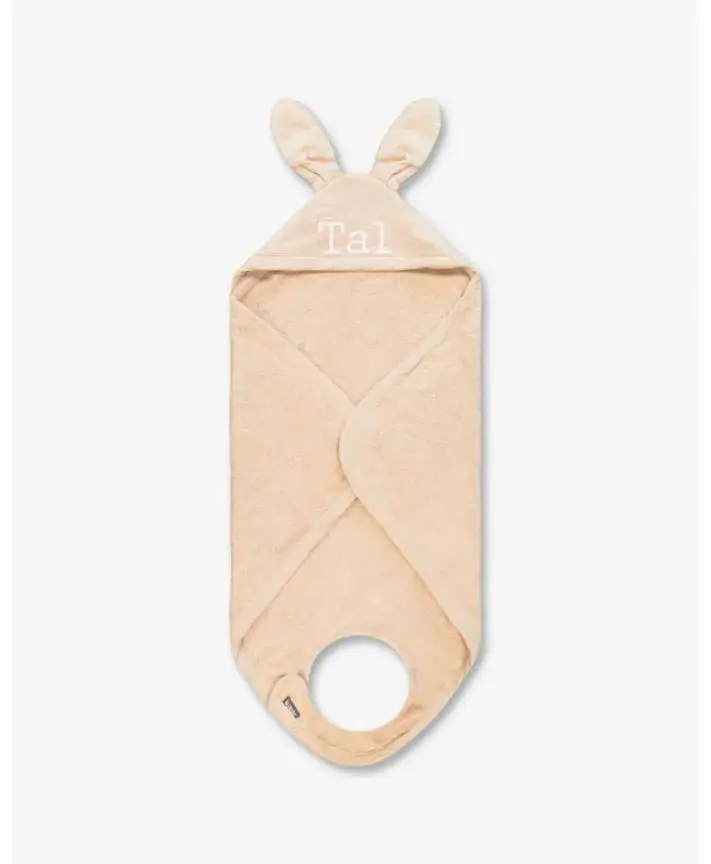 מגבת רחצה קפוצ'ון עם אוזני חיה לתינוק