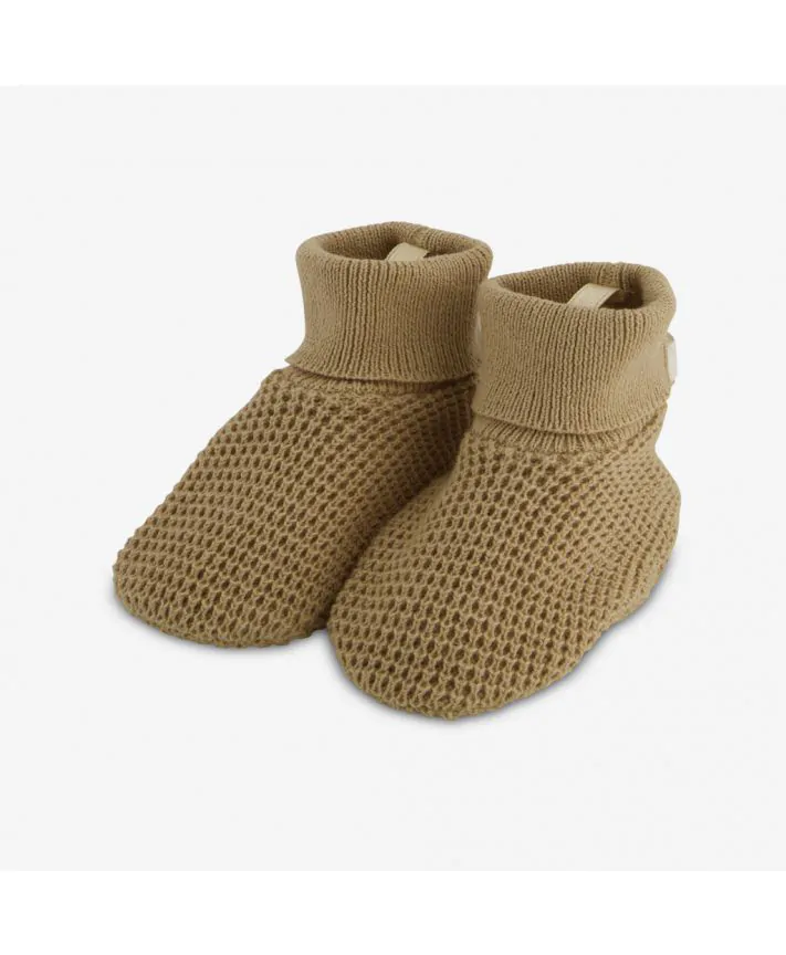 נעלי בית בסריגת וופל