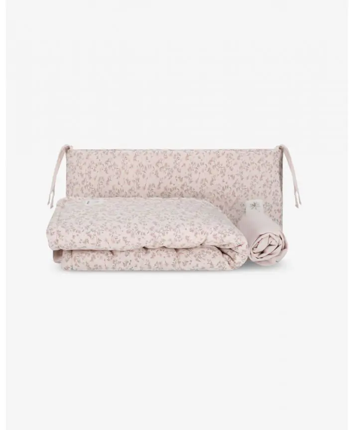 סט מצעים למיטת תינוק - Bloom & Grid