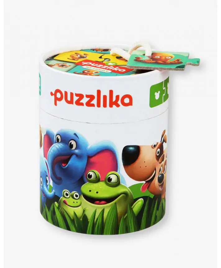 סט משחק 10 פאזלים שני חלקים - המשפחה שלי - Puzzlika