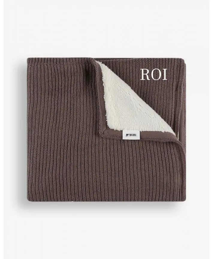 שמיכת ריב עם פרווה 100*75