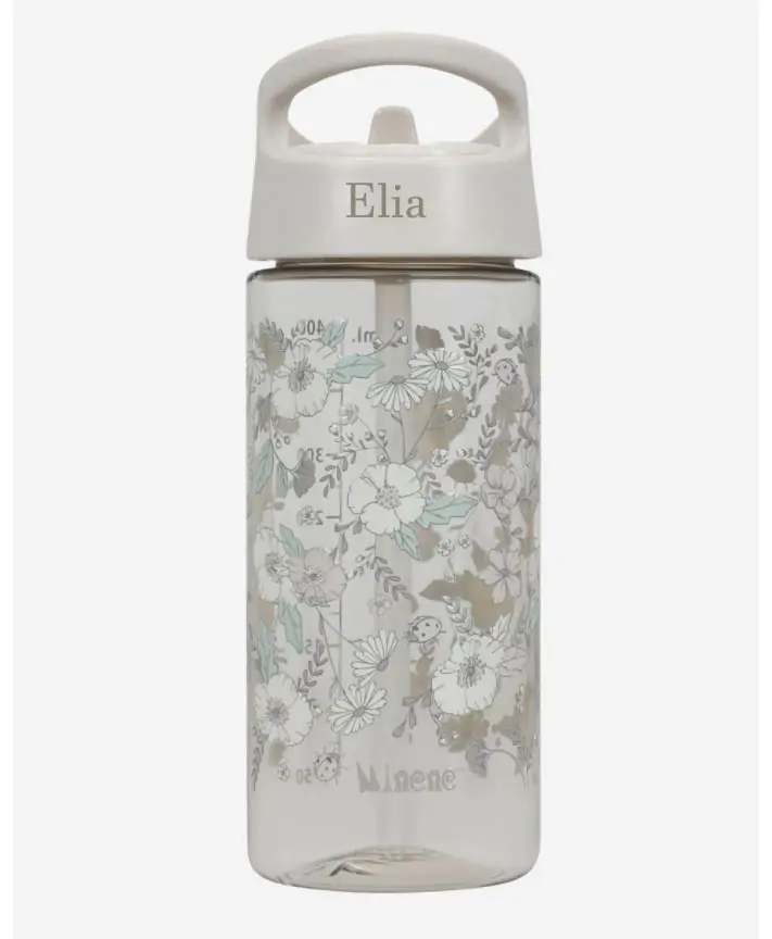 בקבוק גן עם קש