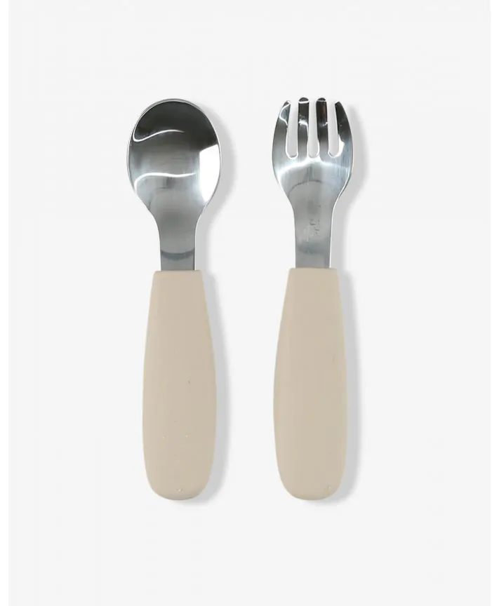 סט כפית ומזלג מסיליקון