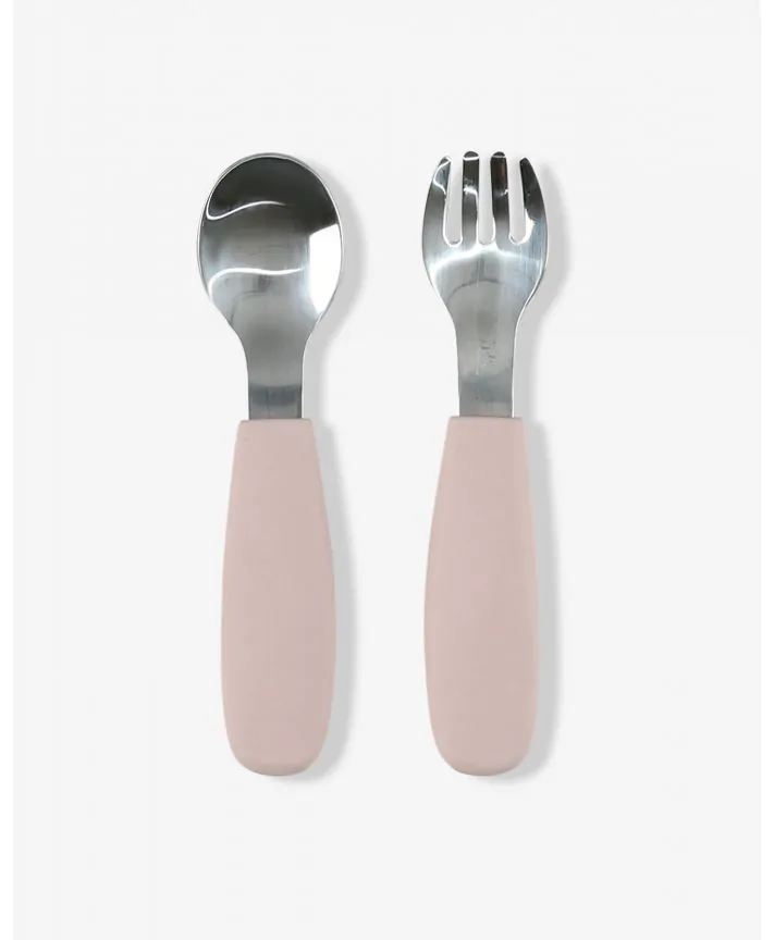 סט כפית ומזלג מסיליקון