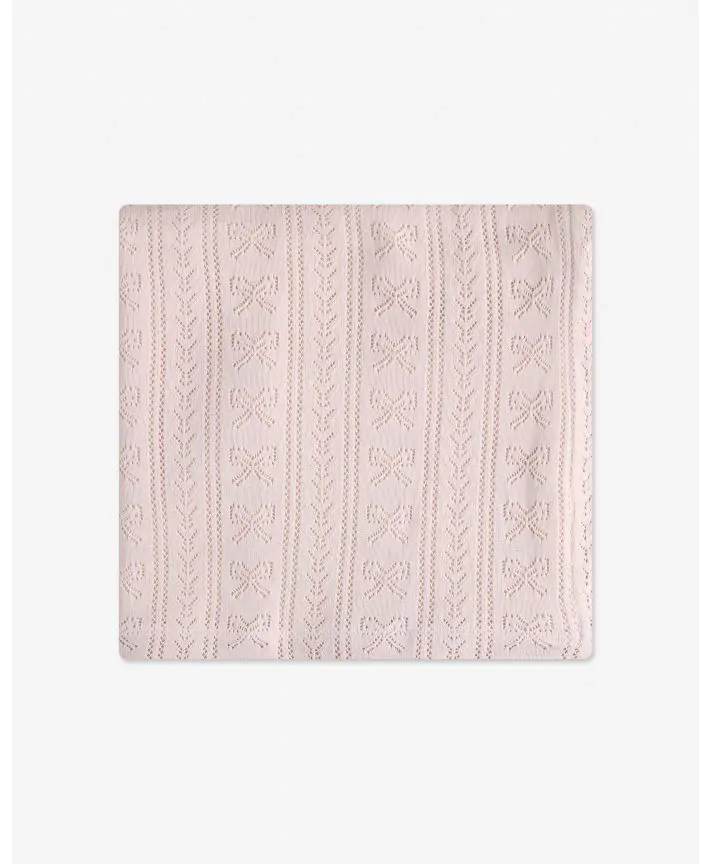 שמיכת סריג פויינטל עם פרווה 75*100