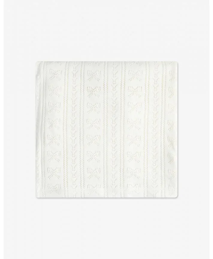 שמיכת סריג פויינטל עם פרווה 75*100