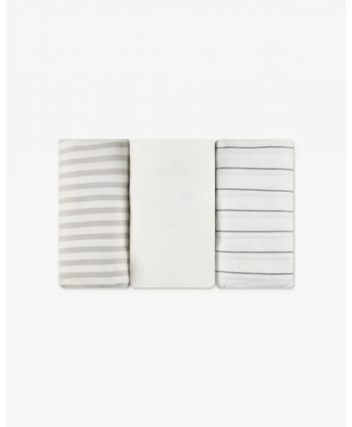 שלישיית סדינים למיטת תינוק ג'רסי Cotton cloud