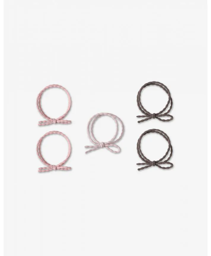 5 גומיות בייסיק עם פפיון