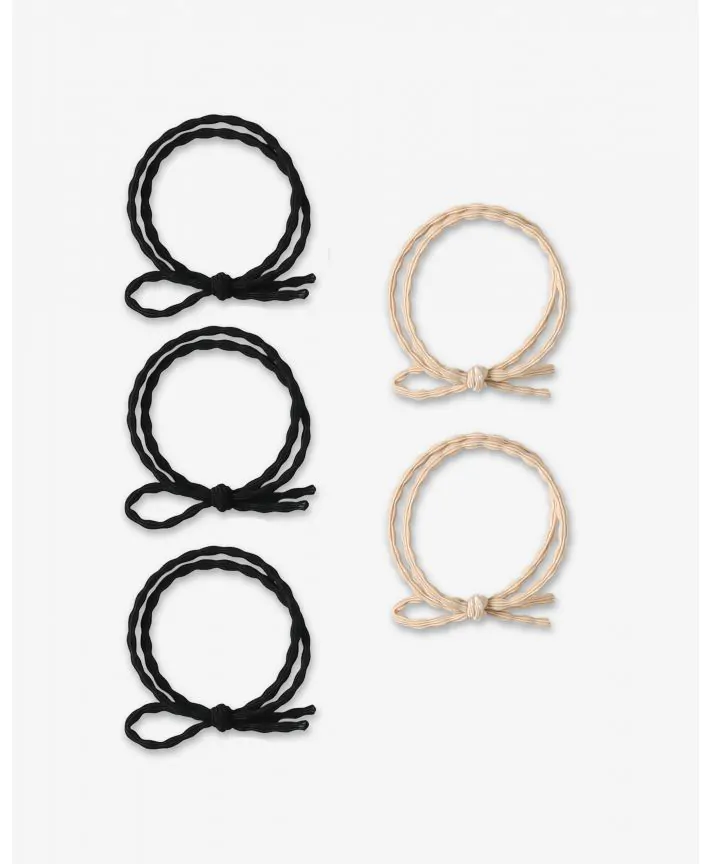 5 גומיות בייסיק עם פפיון