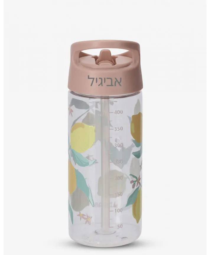 בקבוק גן עם קש