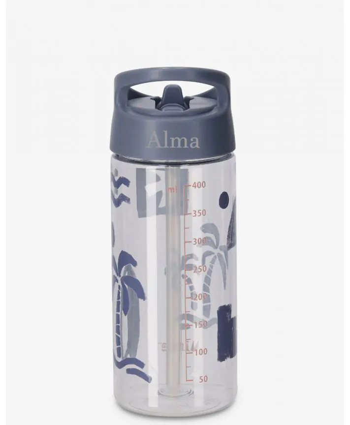 בקבוק גן עם קש