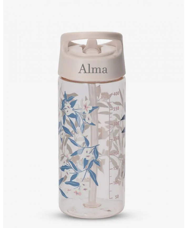 בקבוק גן עם קש