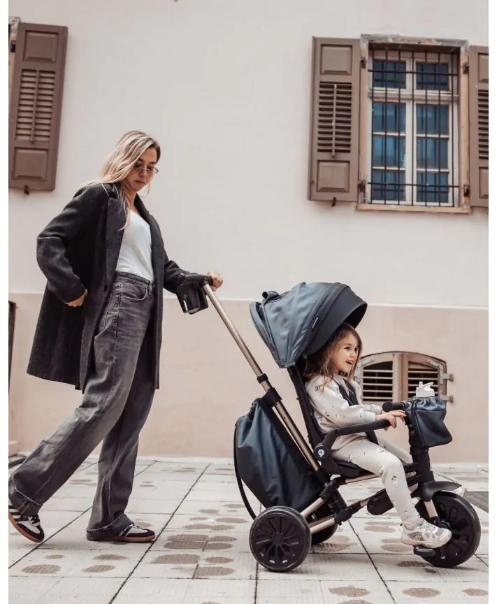 תלת אופן מתקפל 7 ב-1 בעל משענת מתכווננת MINENE X QPLAY