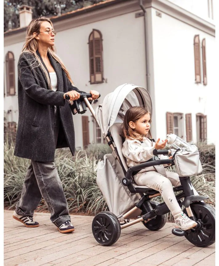 תלת אופן מתקפל 7 ב-1 בעל משענת מתכווננת MINENE X QPLAY