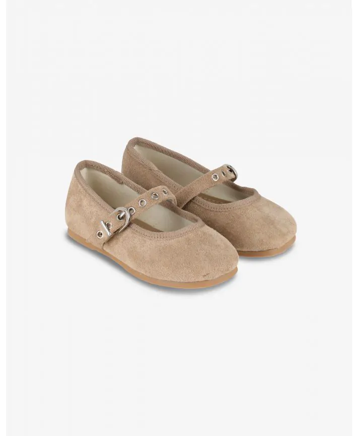 נעלי בלרינה זמש