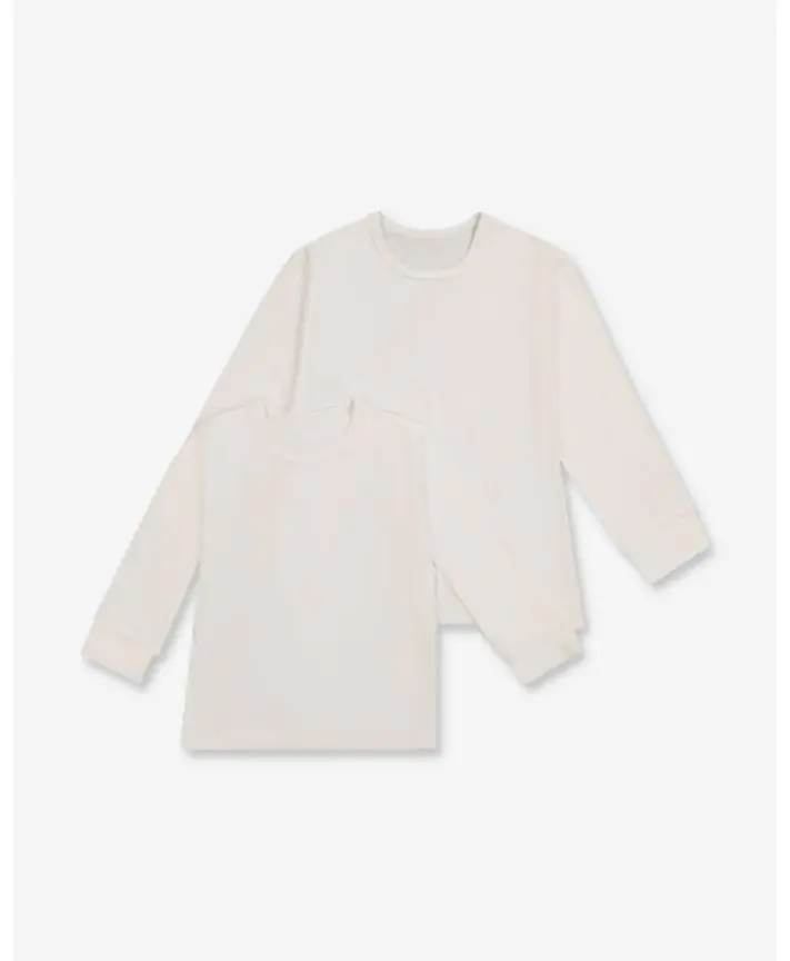 זוג חולצות לבנות פלנל