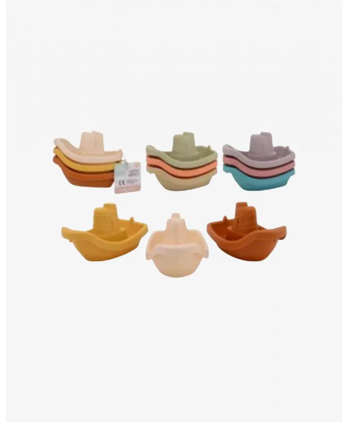 סט 3 סירות ביו פלסטיק - JOHNTOY