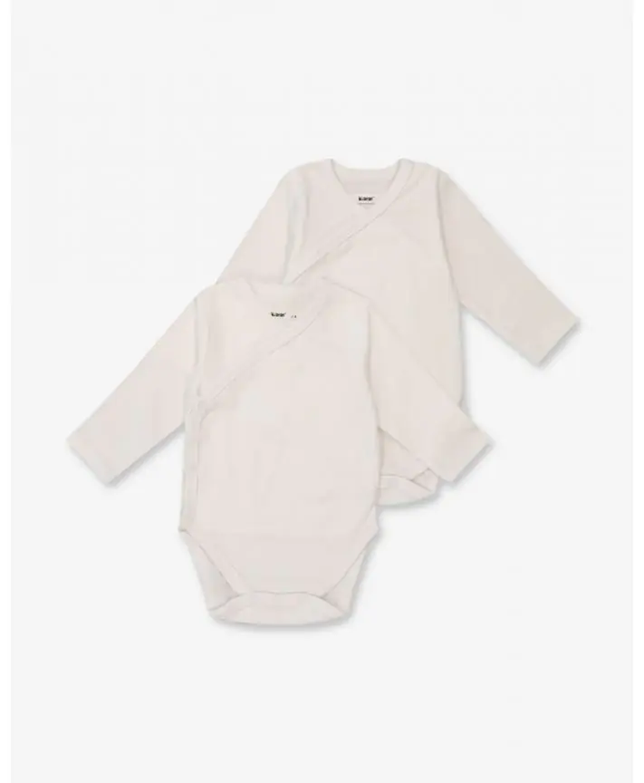 זוג בגדי גוף לבנים 0-3