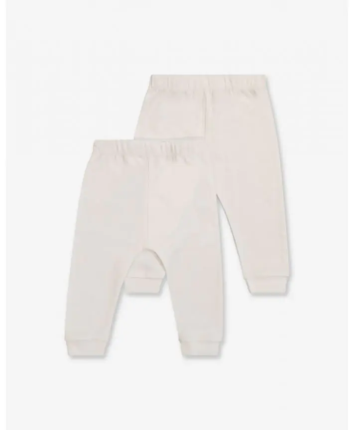 שני זוגות מכנסיים לבנים 6-12