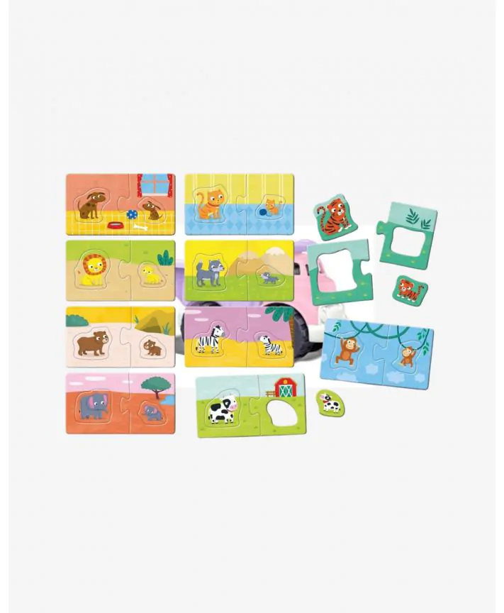 פאזל חיות וגורים - LUDATTICA