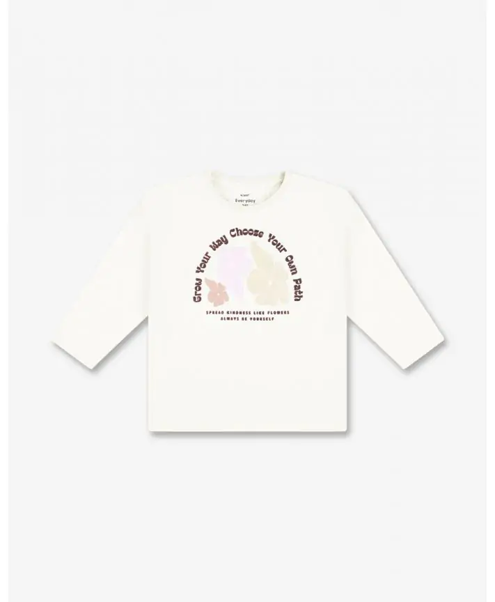 חולצת טי שרוולים ארוכים בנות BASIC BLISS