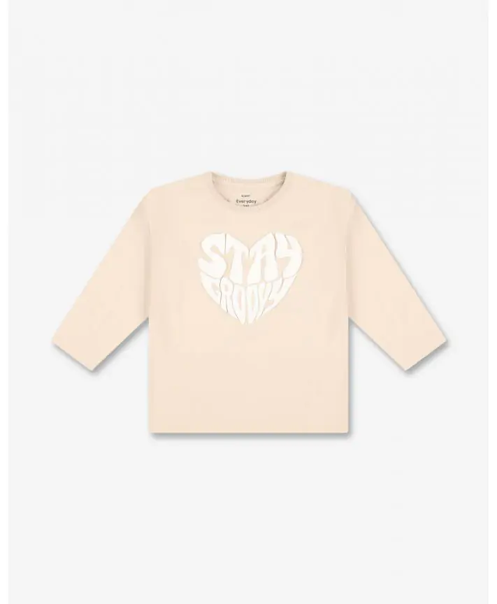 חולצת טי שרוולים ארוכים בנות BASIC BLISS