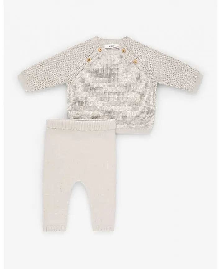 סט חולצה ומכנסי סריג בייבי SOFT CLASSICS