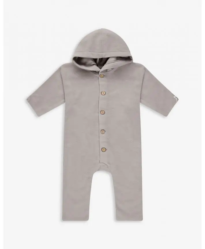 אוברול פליז עם קפוצ'ון בייבי