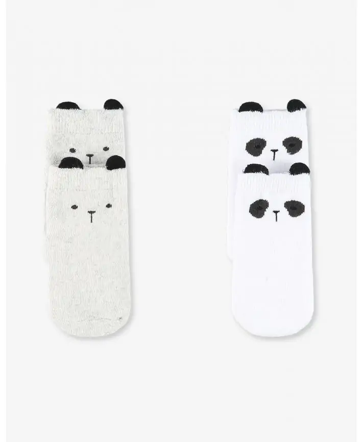 שני זוגות גרביים ארוכים למניעת החלקה SOCKS 0-6