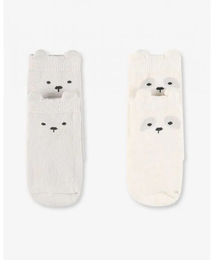 שני זוגות גרביים ארוכים למניעת החלקה SOCKS 0-6