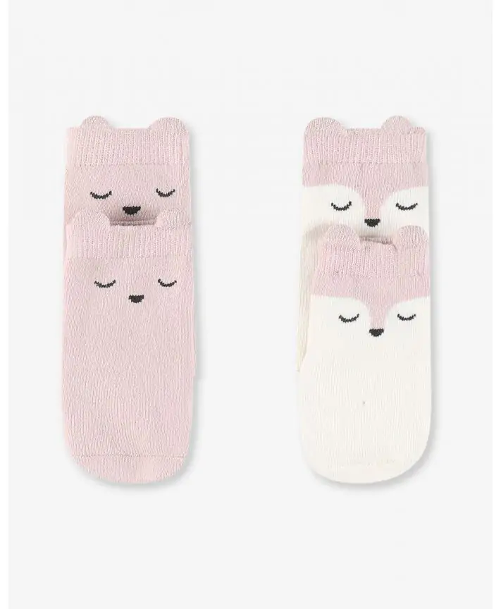 שני זוגות גרביים ארוכים למניעת החלקה SOCKS 0-6