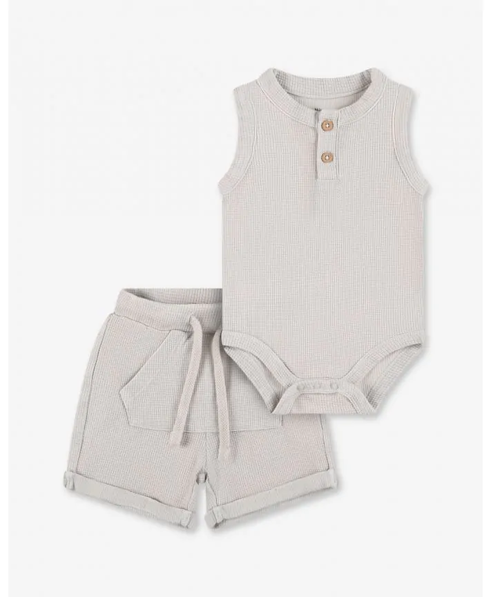 סט בגד גוף ומכנסי פיקה