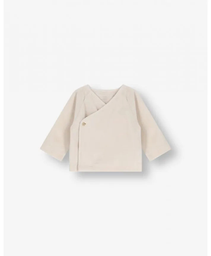 חולצת מעטפת במראה קטיפה Velour NB