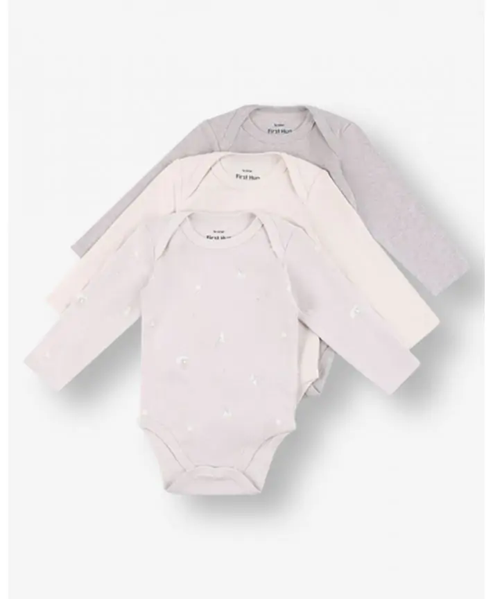 שלישיית בגדי גוף שרוול ארוך