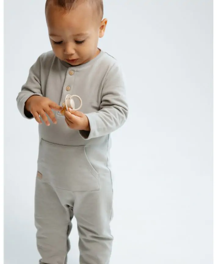 אוברול פלנל עם כיס