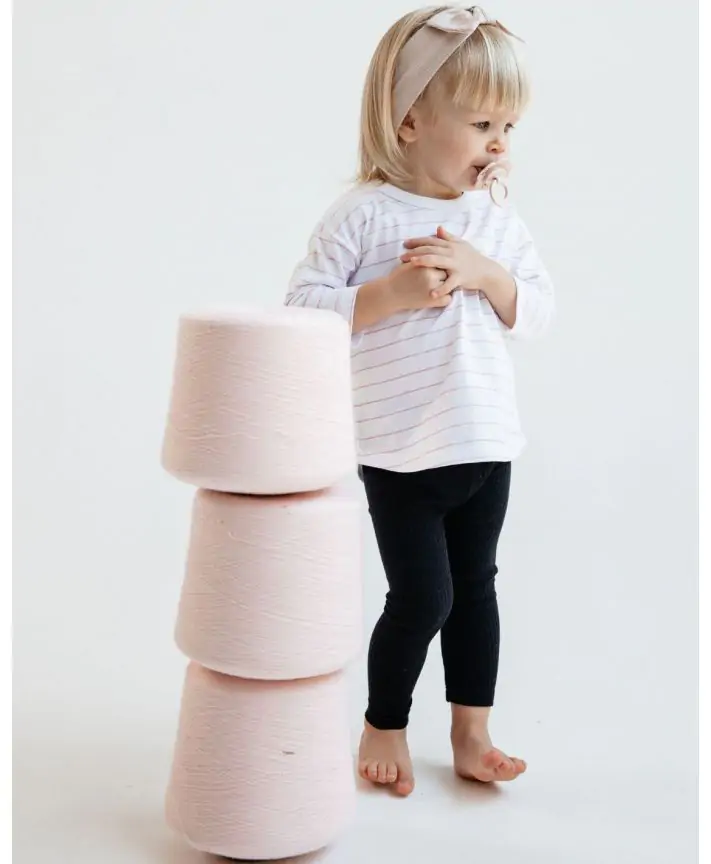 סט חולצה וטייץ מבד ריב