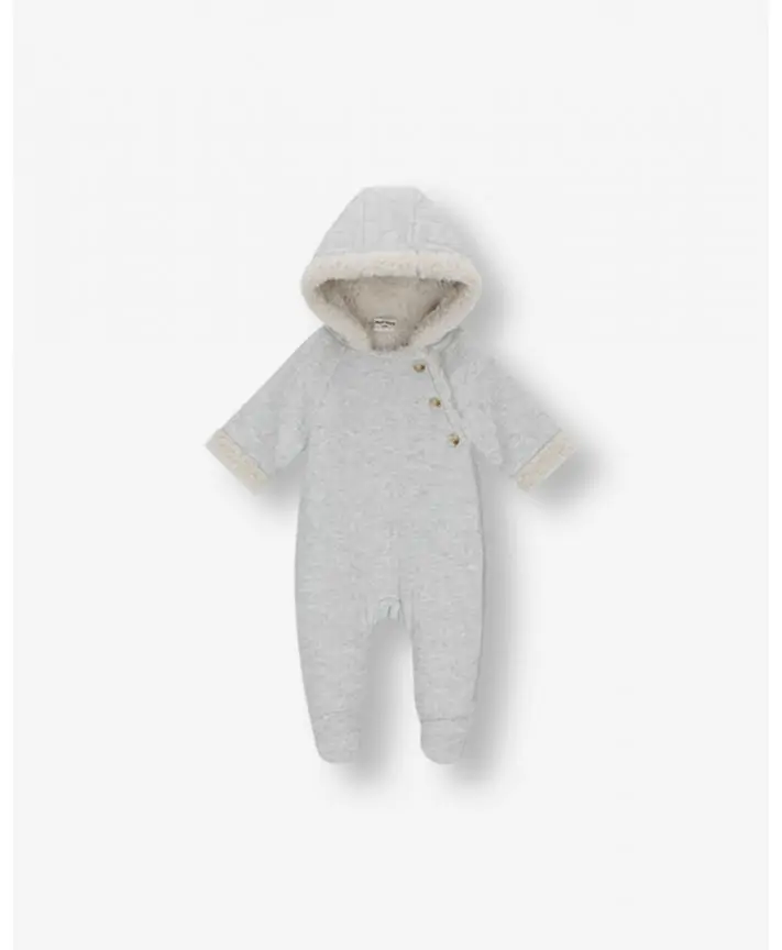 אוברול ג’רזי קווילט עם קפוצ’ון ושרפה