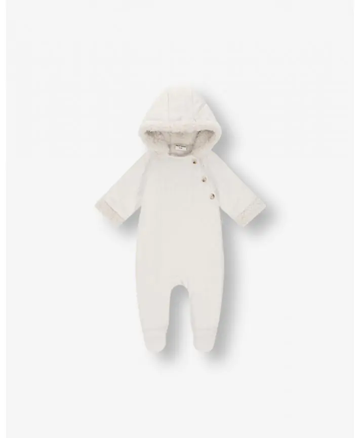 אוברול ג’רזי קווילט עם קפוצ’ון ושרפה