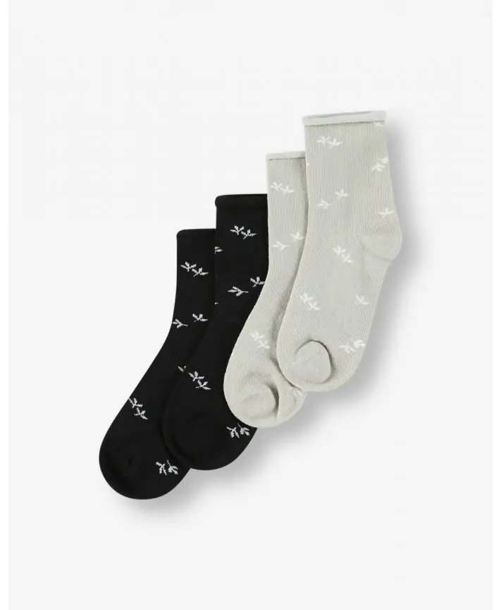 מארז זוג גרביים SOCKS 25-27,אפור מלאנז' בהיר,25-27,