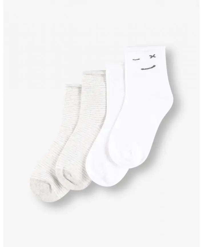 מארז זוג גרביים SOCKS 28-30,אפור מלאנז' בהיר,28-30,