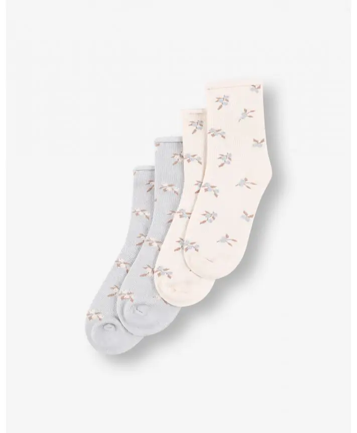 מארז זוג גרביים SOCKS 28-30,אפור מלאנז' בהיר,28-30,