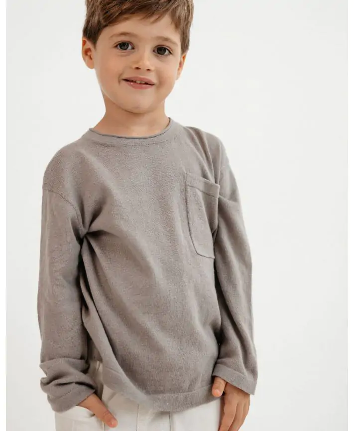 חולצה סרוגה עם כיס