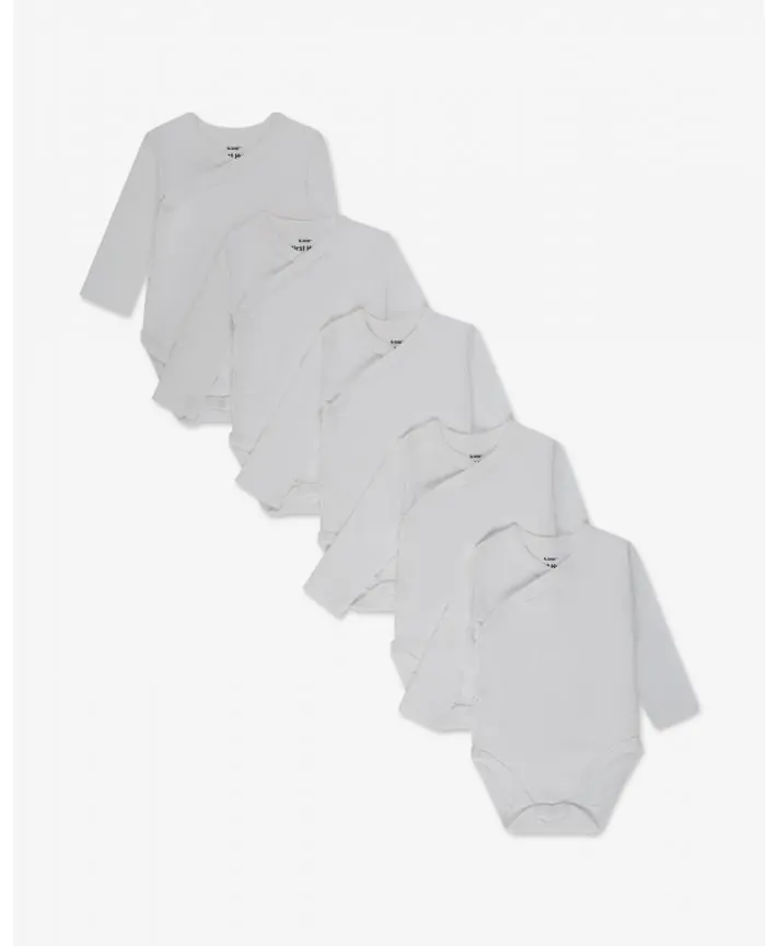 מארז חמישיית בגדי גוף לבנים NB