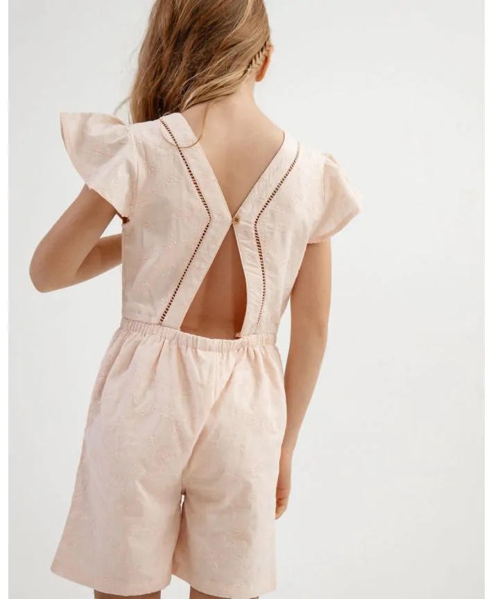 אוברול רקום קצר