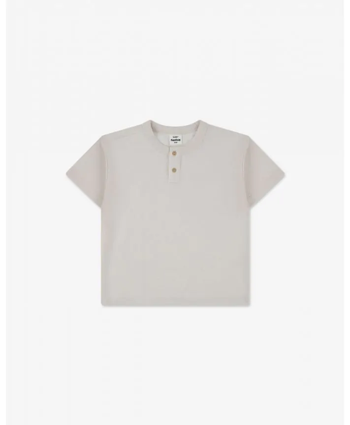 חולצת טי עם כפתרה בייבי