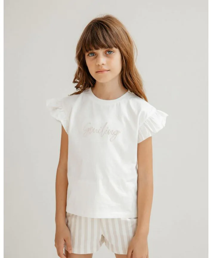 סט חולצה ומכנסיים קצרים