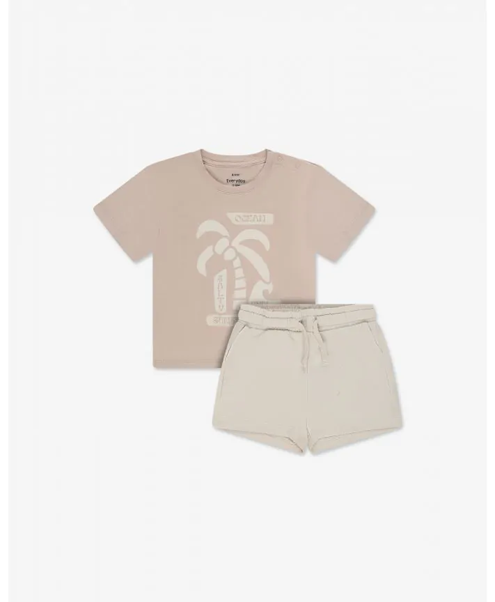 סט חולצה ומכנסיים בייבי