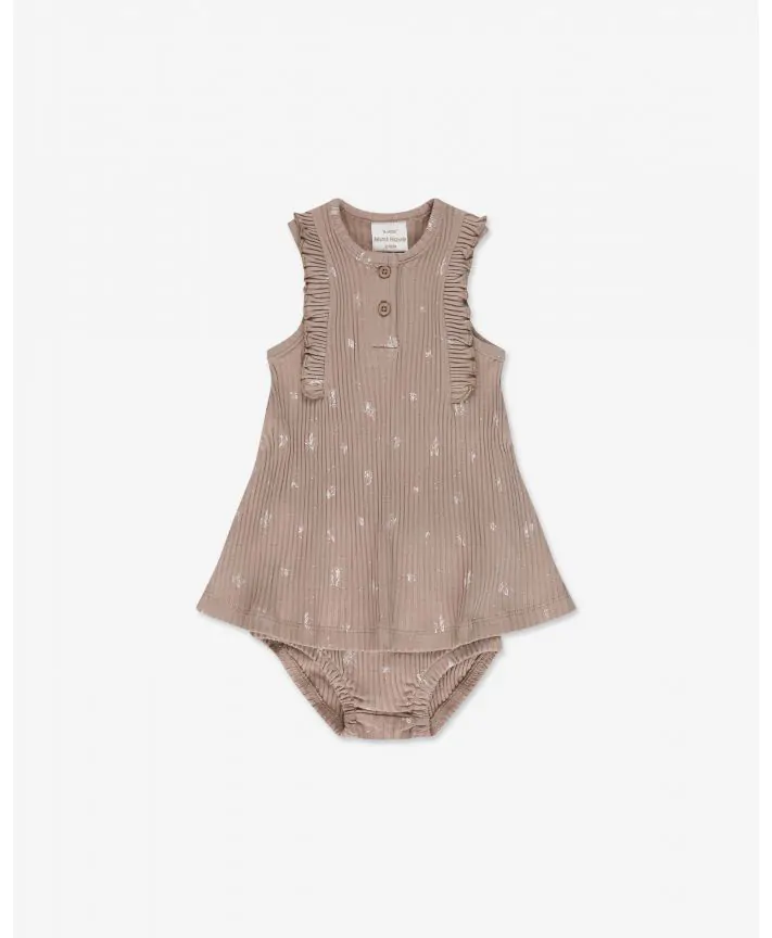 סט שמלת בגד גוף ובלומר בייבי