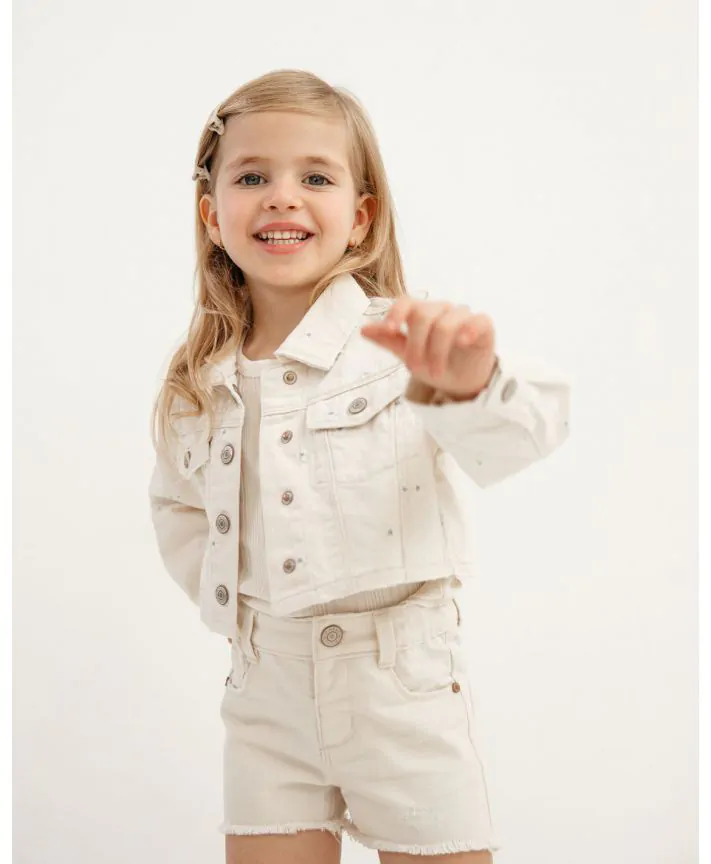 ג'קט ג'ינס קצר בנות