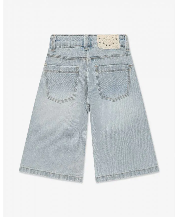 מכנסי ג'ינס ארוכים בגזרה מתרחבת בייבי